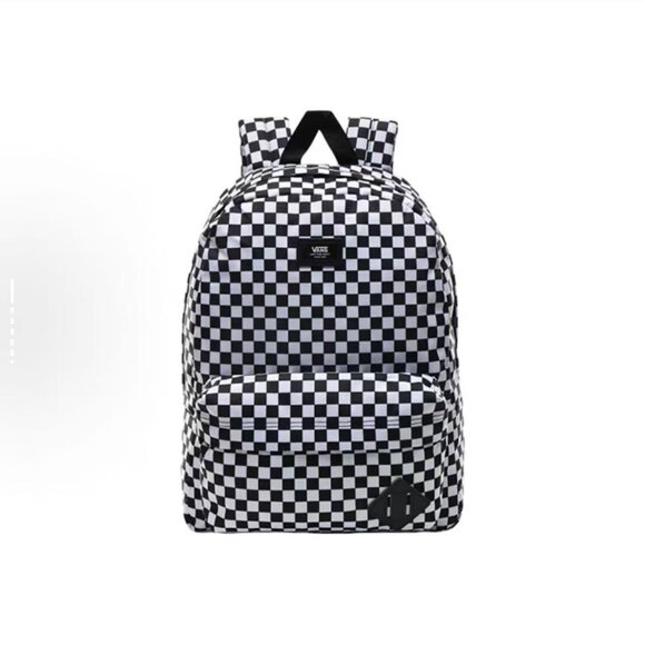 Vans Old Skool Checkerboard Backpack Black & white UNISEX - Picture 1 of 8